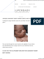 Unique Sanskrit Baby Names (Boys and Girls) For 2020 PDF