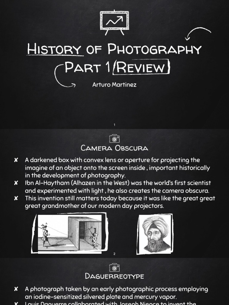 History of Photography Part 1 Presentation PDF