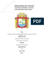 PROGRAMA DE MEJORAMIENTO GENÉTICO DE FIBRAS EN ALPACAS HUACAYA EN EL DISTRITO DE MARANGANI (2 Parte)