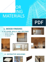 Interior and Exterior Materials