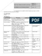 Procedimiento Auditorias Internas