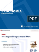 SesiÃ N 02, LegislaciÃ N Peruana en ErgonomÃ - A