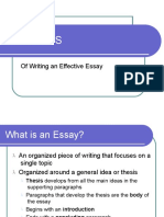 Elements: of Writing An Effective Essay