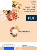 Free Local Food PPT Templates: Insert The Subtitle of Your Presentation