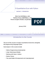 ECON-UA 370 Quantitative Econ With Python: Lecture 1: Introduction