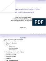 ECON 370 Quantitative Economics With Python: Lecture 5: Python Fundamentals (Part 3)