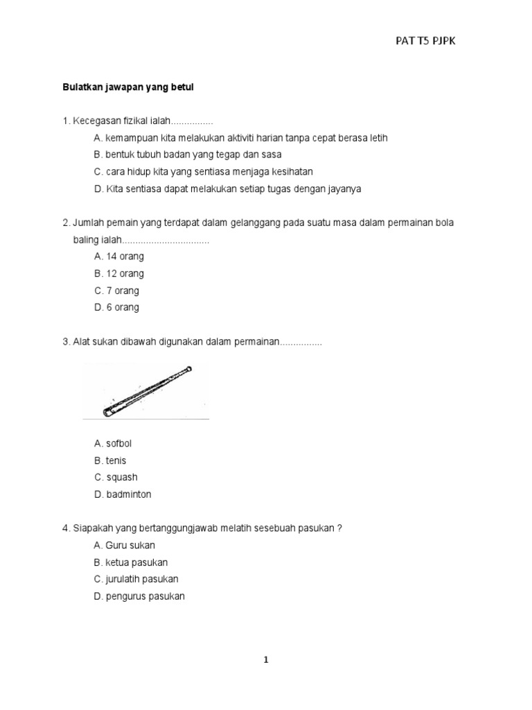 Pat T5 Pjpk New Edit 102018 Pdf