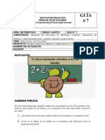 Guia # 7 Matematicas