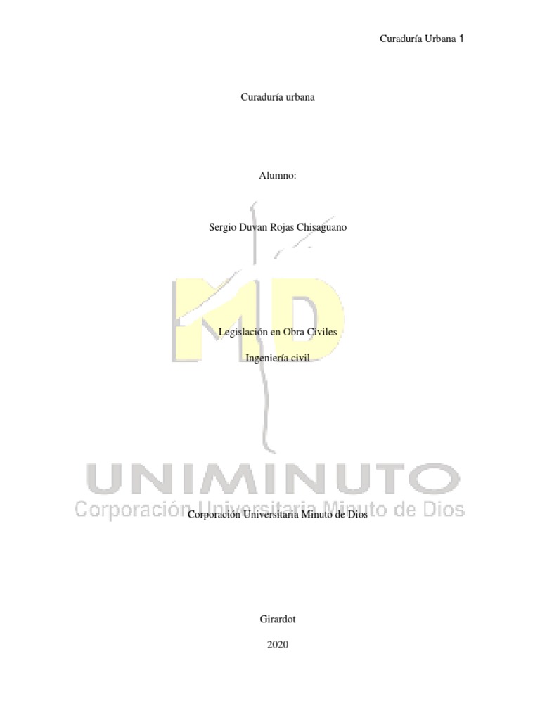 Curaduria Urbana | PDF | Alcalde | Arquitecto