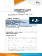 Guía de Actividades y Rúbrica de Evaluación - Unidad 2 - Fase 2 - Incubación de Ideas