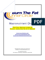 Macronutrient Charts: Find Your Optimal Intake of Protein, Carbs and Fat At-A-Glance!