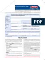 HDFC Mutual Fund PIN Generation Form