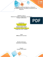 Unidad 1 Fase 2 Realizar El Analisis y Diagnostico Estrategico Trabajo Colaborativo