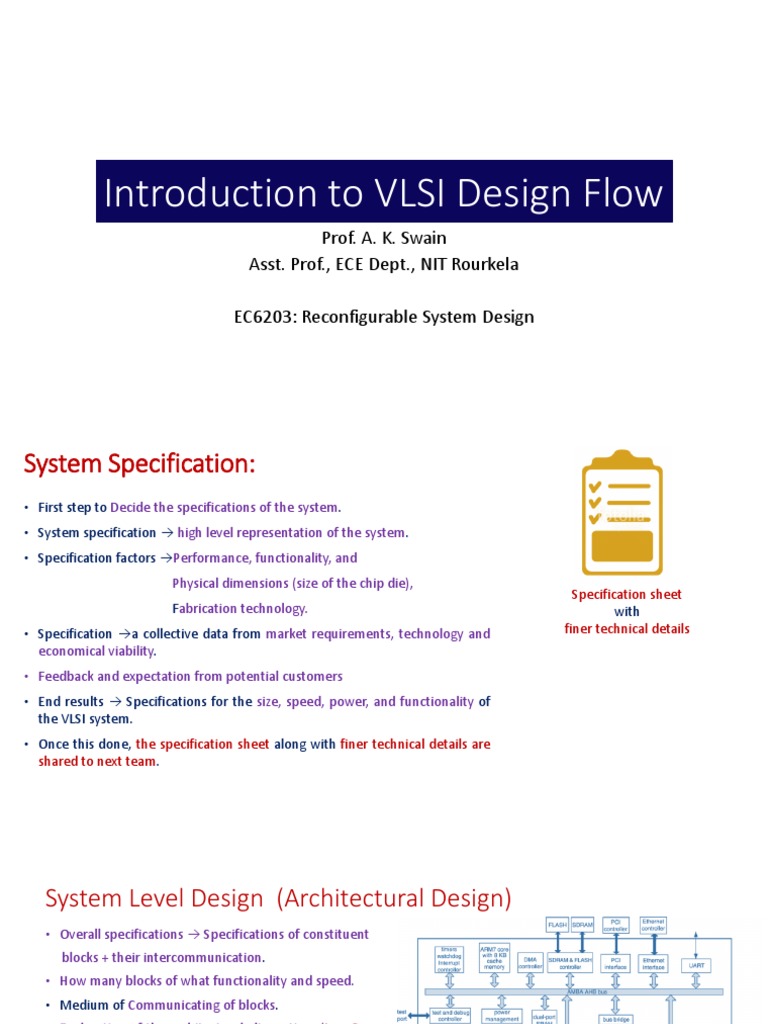 VLSI Design Flow for ECE Students | PDF | Logic Synthesis ...