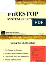 Firestop: System Selection