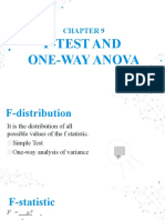 CH9. F-Test and One Way Anova