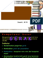 Kinematika Gerak Lurus