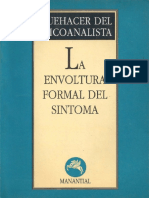 La Envoltura Formal Del Síntoma (Agnès Aflalo) PDF