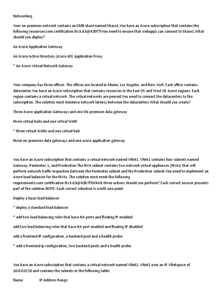 AZ104 Exam Questions and Answers PDF Microsoft Azure Load