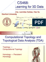 Machine Learning for 3D Data Using Computational Topology