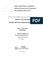 A Combined Aerated ElectrocoagulationPhytoremediation Process For The Treatment of Dairy Industry Wastewater - Thesis (Akansha Jagat)