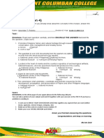 Pretest (Lesson 4) : Test I Directions: Read Each Question Carefully, and Then ENCIRCLE THE ANSWER That Best Fits