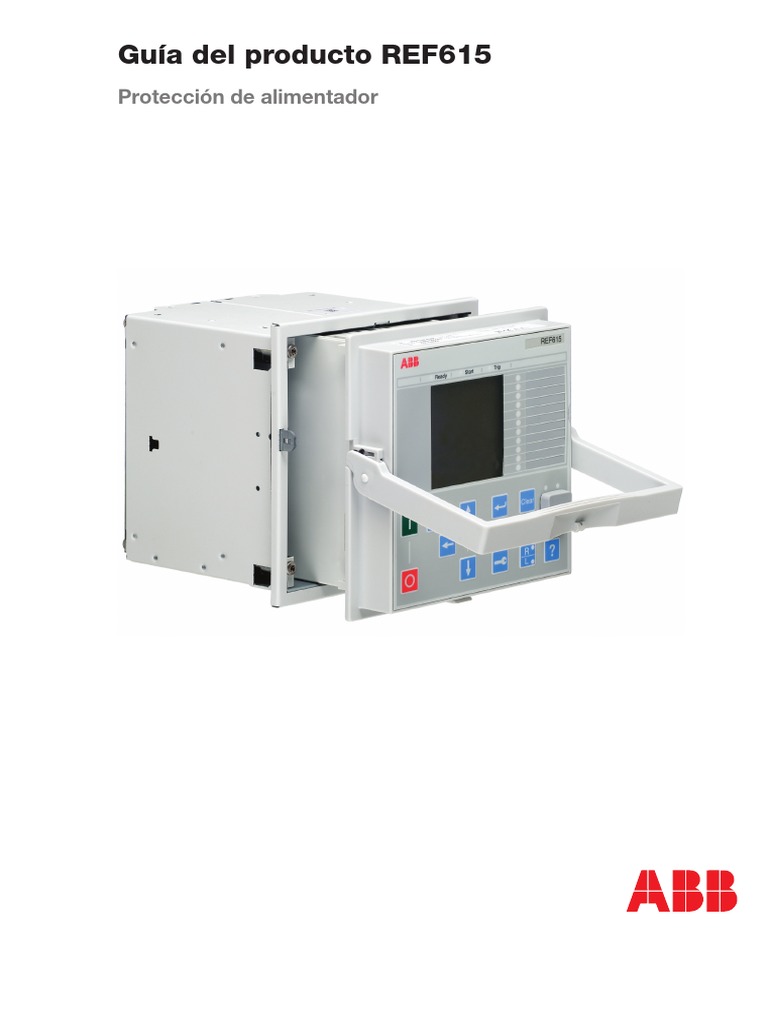 REF615 PG 756685 SPa | PDF | Relé | Corriente eléctrica