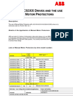 ACS150/ACS3XX D M M P: Rives and The Use OF Anual Otor Rotectors