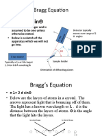 - N = 2 D Sinθ: Bragg Equation
