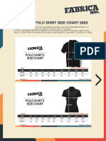 Fabrica Polo Shirt Size Chart 2020
