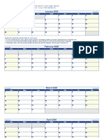 January 2020: Calendars Are Printable, Fully Editable and in 2 Per Page Layout