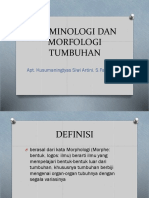 Terminologi Dan Morfologi Tumbuhan PDF