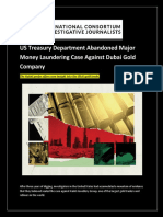 UAE Illegal Gold Trade Iran | US Treasury Department-FinCEN Files