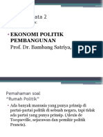 ekonomi politi pembangunan kedua