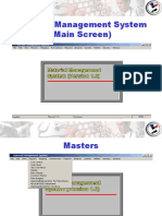 Material Management System (Main Screen)