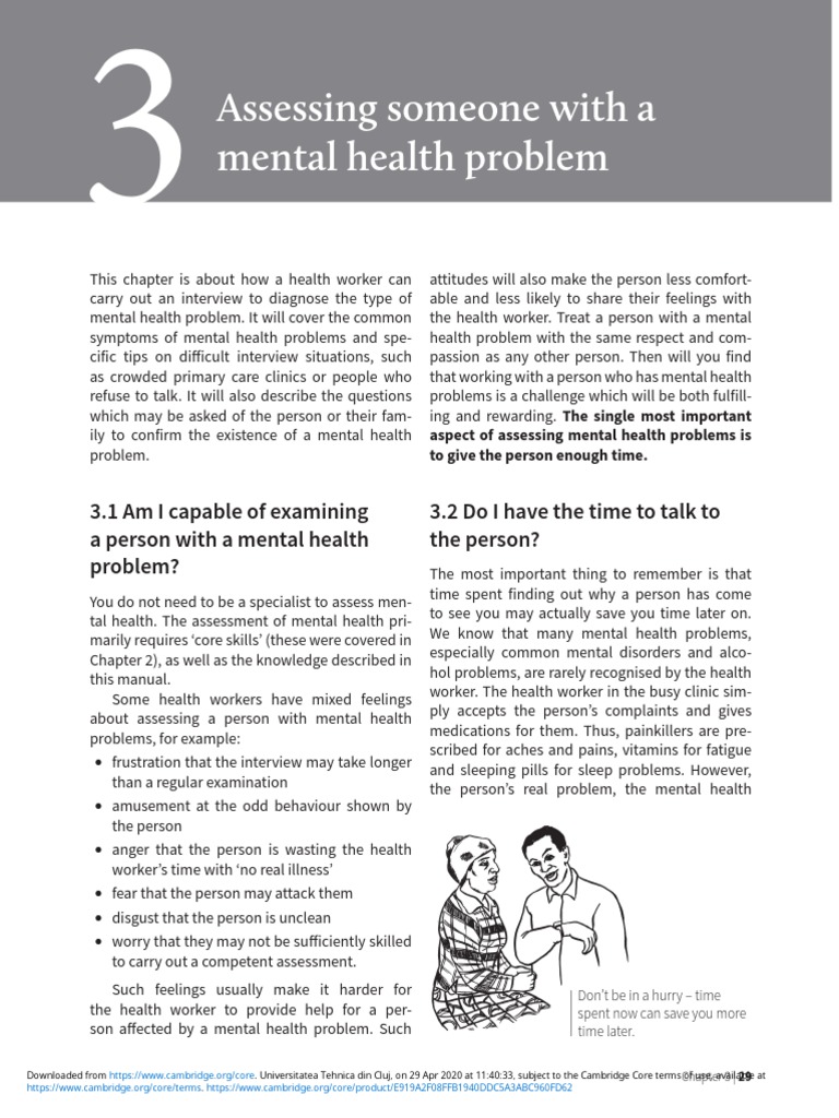 Assessing Mental Health Issues in Clinics | PDF | Mental Disorder | Anxiety