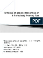 Patterns of Genetic Transmission & Hereditary Hearing Loss: DR - Divya
