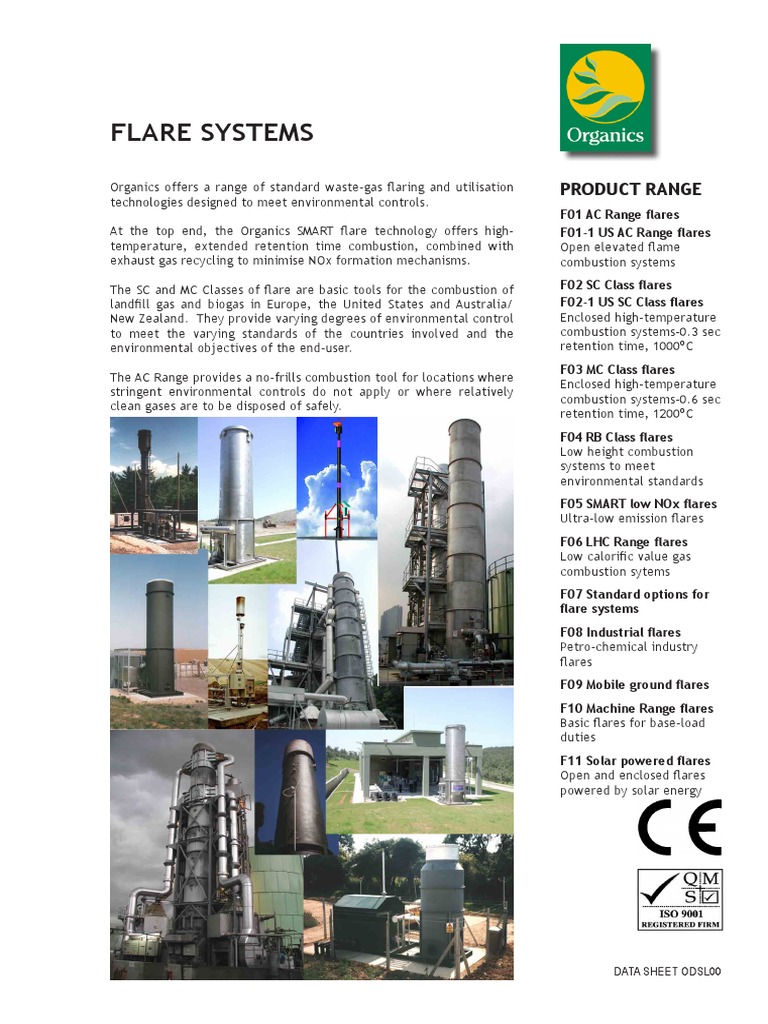 Odsf00 Flare Systems A4 | PDF | Exhaust Gas | Combustion