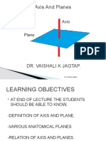 Axis and Planes by Dr. Vaishali Jagtap