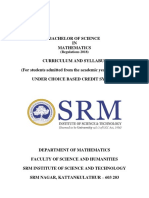 B.sc. Mathematics 2018 19 Reg Curriculum and Syllabus PDF