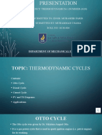 Subject: Thermodynamics-1 (Summer-2020) : Department of Mechanical Engineering