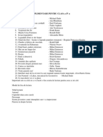 LISTA CU LECTURI SUPLIMENTARE PENTRU CLASA A IV A PDF