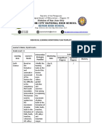  Individual Learning Monitoring Plan Template Sjcnhs