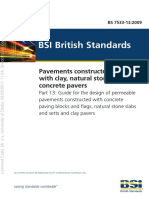 BSI British Standards: Pavements Constructed With Clay, Natural Stone or Concrete Pavers