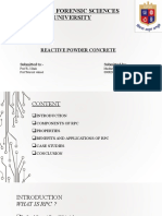 Reactive Powder Concrete