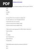 Fundamentals of Wireless LANs Answer