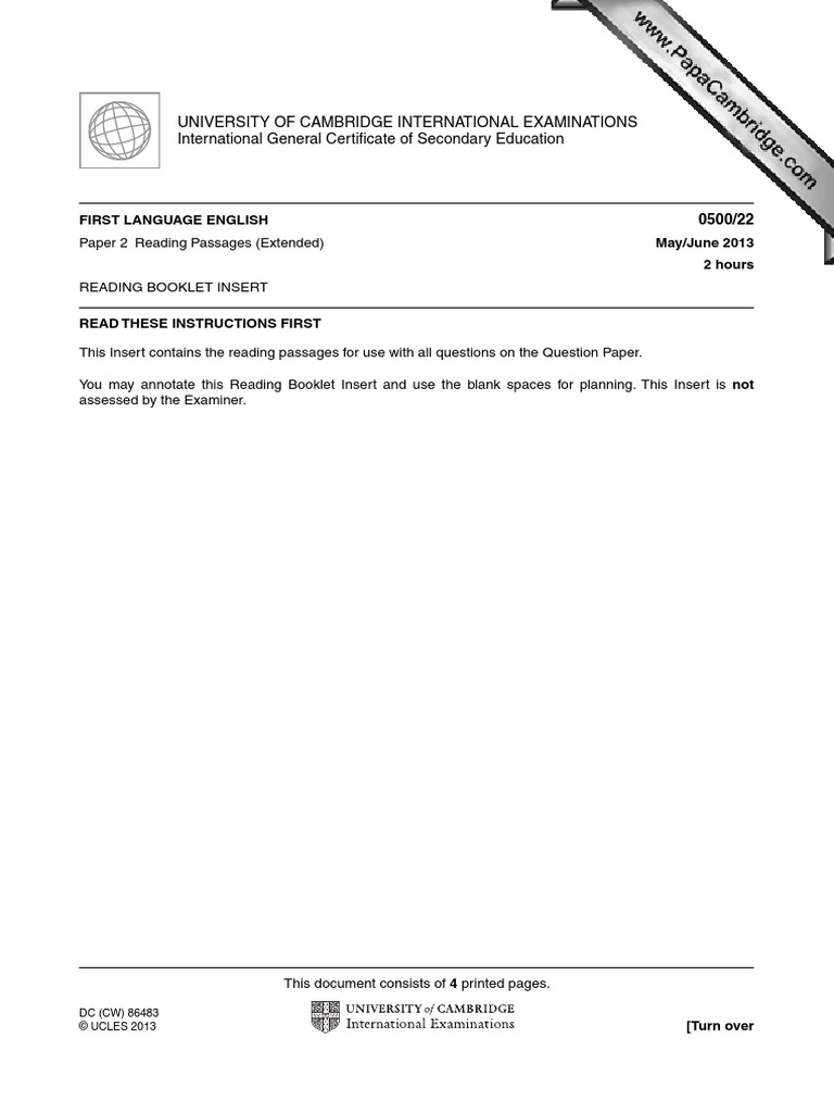 University of Cambridge International Examinations International ...