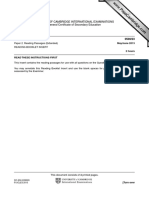 University of Cambridge International Examinations International General Certificate of Secondary Education