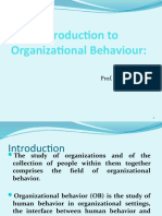 Introduction To Organizational Behaviour:: Prof. Shrinivas V K