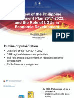 Overview of The Philippine Development Plan 2017-2022, and The Role of Lgus in Economic Development